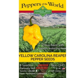 بذور فلفل كارولينا ريبر الأصفر CAROLINA REAPER YELLOW SEEDS